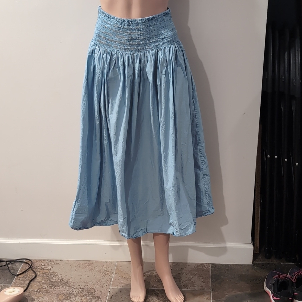 COS Light Blue A-Line Skirt